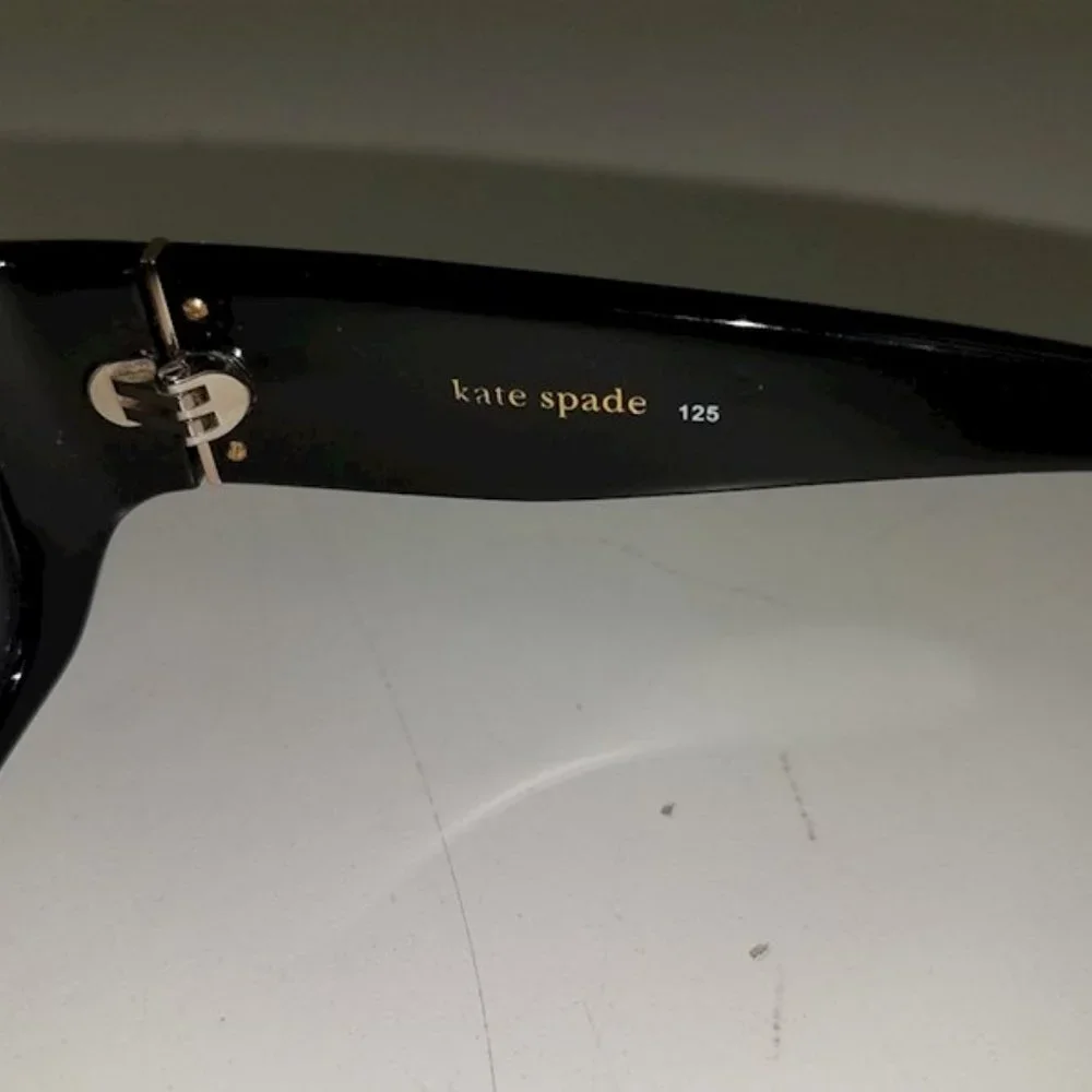 Kate Spade Prescriptive Snake print Brown Gold Sunglasses W/ Green kate sp Case - Picture 5 of 8
